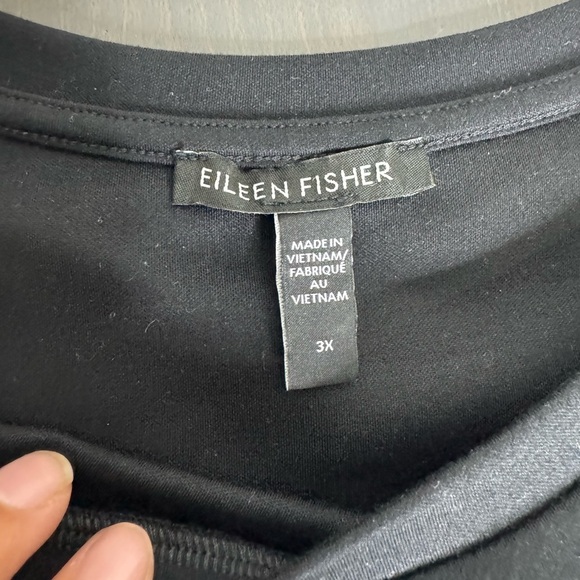 Eileen Fisher Scoop Neck Tank Dress - Black - Picture 4 of 8